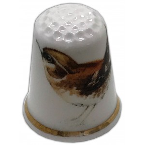 jenny wren personalised china thimble