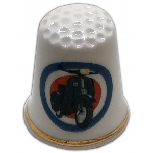 personalised vespa china thimble
