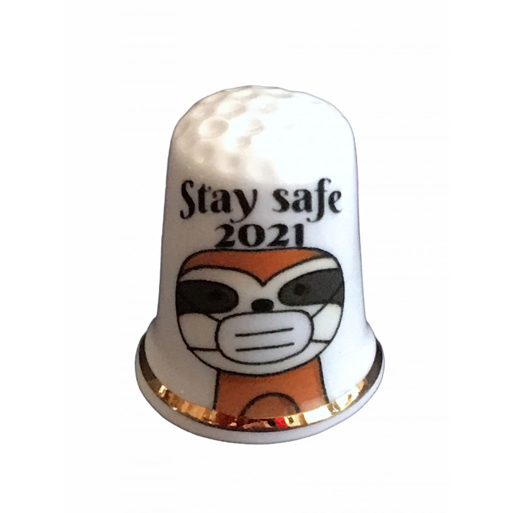 stay safe sloth thimble