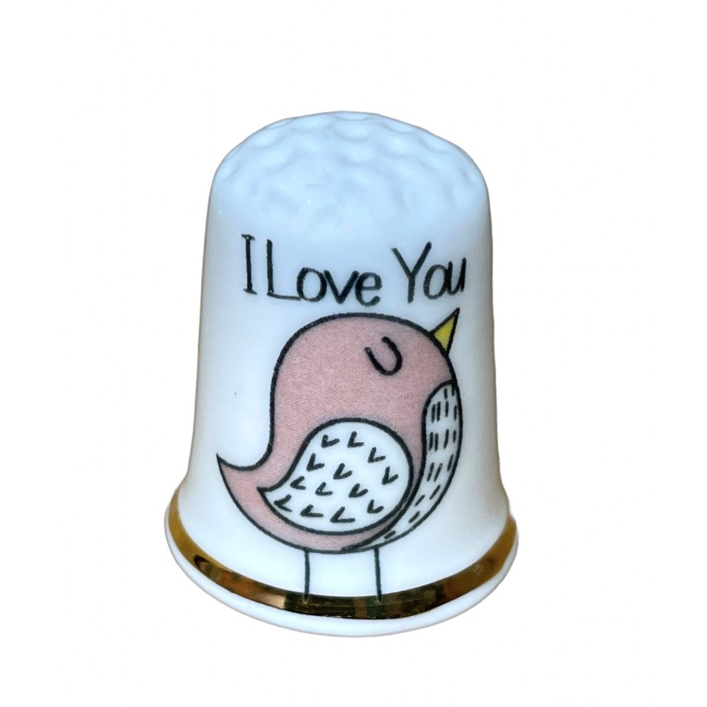 personalised fine bone china birthday thimble The Thimble Guild
