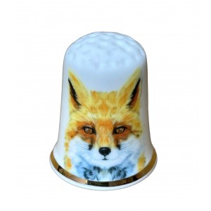 fine bone china fox thimble